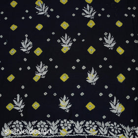 Lucknowi chikankari hand work bandhani unstitched kurta