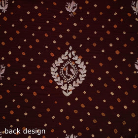 Lucknowi chikankari hand work bandhani unstitched kurta