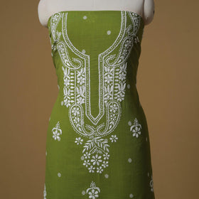 Lucknowi chikankari hand work jacquard unstitched kurta