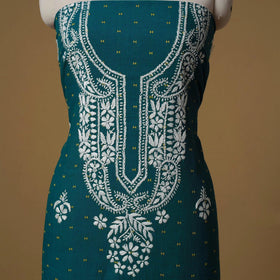 Lucknowi chikankari hand work jacquard unstitched kurta