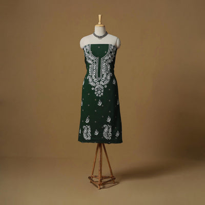 Lucknowi chikankari hand work jacquard unstitched kurta