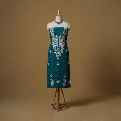 Lucknowi chikankari hand work jacquard unstitched kurta