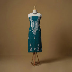 Lucknowi chikankari hand work jacquard unstitched kurta