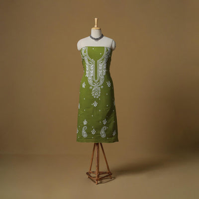 Lucknowi chikankari hand work jacquard unstitched kurta