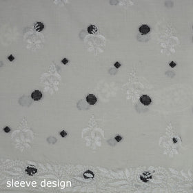 Lucknowi chikankari hand work jacquard unstitched kurta