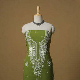 Lucknowi chikankari hand work jacquard unstitched kurta