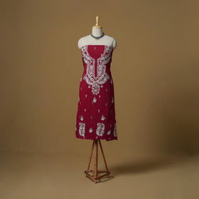 Lucknowi chikankari hand work jacquard unstitched kurta