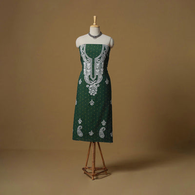 Lucknowi chikankari hand work jacquard unstitched kurta