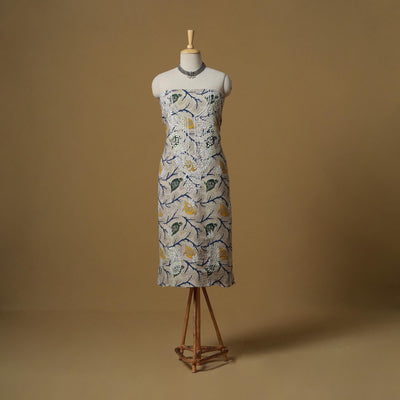 Lucknowi chikankari hand work kalamkari unstitched kurta