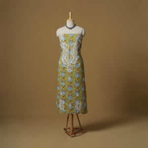 Lucknowi chikankari hand work kalamkari unstitched kurta