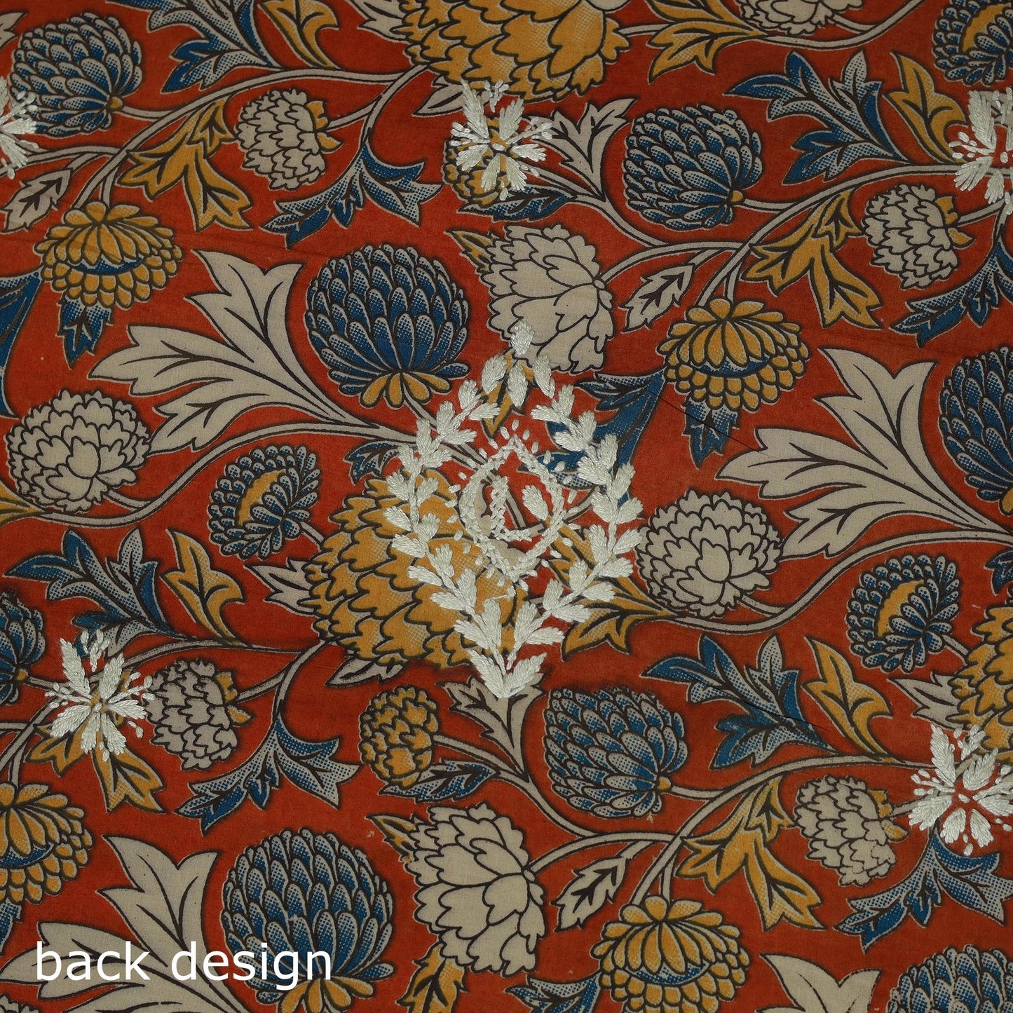 Lucknowi chikankari hand work kalamkari unstitched kurta