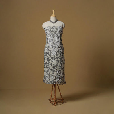 Lucknowi chikankari hand work kalamkari unstitched kurta