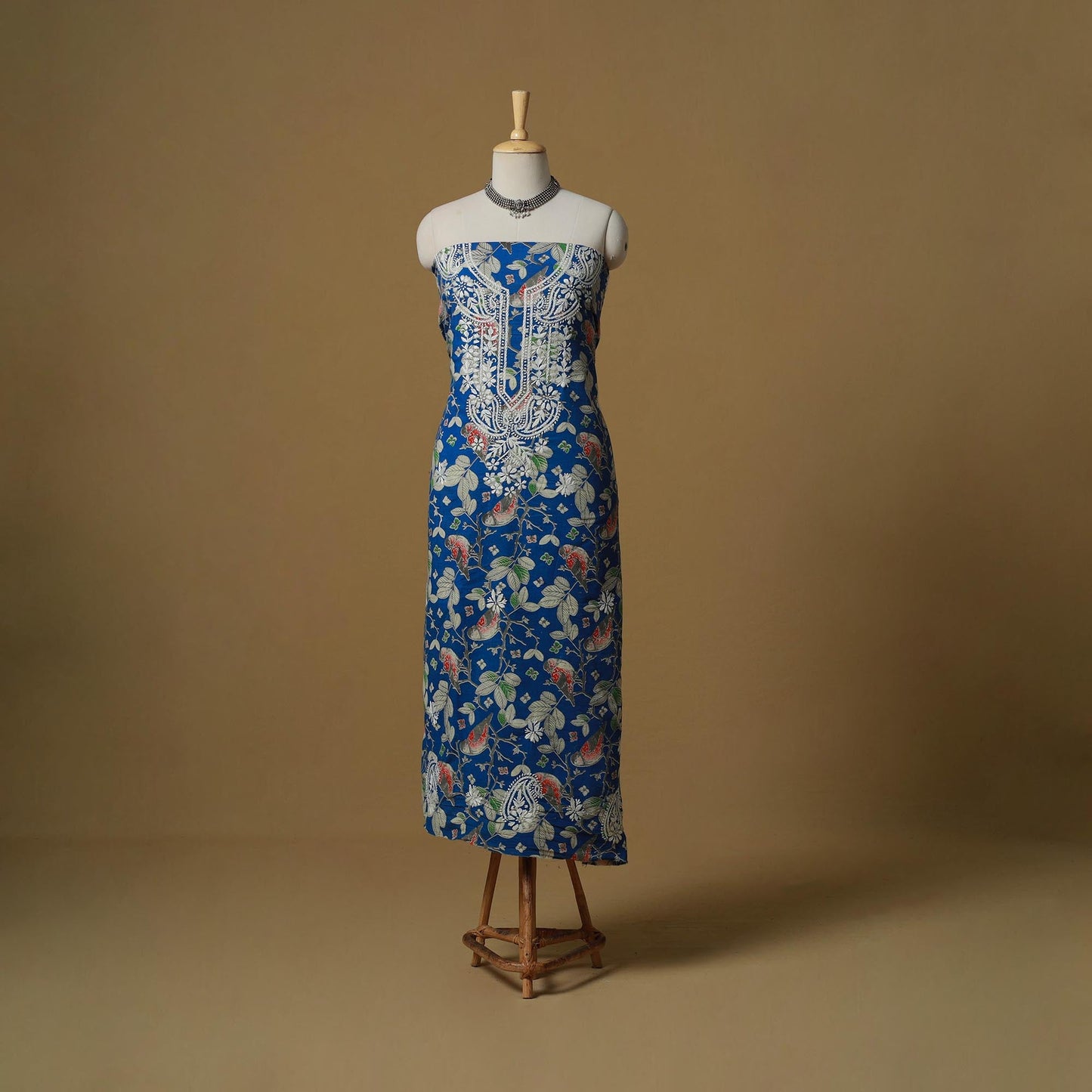 Lucknowi chikankari hand work kalamkari unstitched kurta