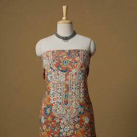 Lucknowi chikankari hand work kalamkari unstitched kurta