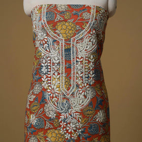 Lucknowi chikankari hand work kalamkari unstitched kurta