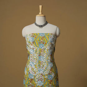 Lucknowi chikankari hand work kalamkari unstitched kurta
