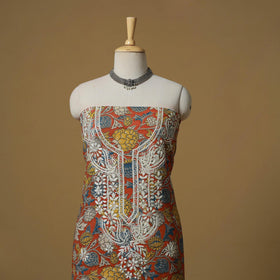 Lucknowi chikankari hand work kalamkari unstitched kurta