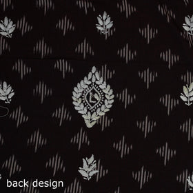 Lucknowi chikankari hand work pochampally ikat unstitched