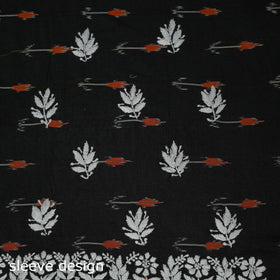 Lucknowi chikankari hand work pochampally ikat unstitched