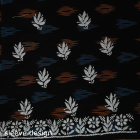 Lucknowi chikankari hand work pochampally ikat unstitched