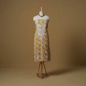 Lucknowi chikankari hand work sanganeri unstitched kurta
