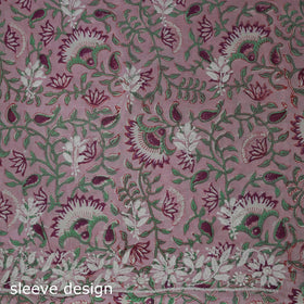 Lucknowi chikankari hand work sanganeri unstitched kurta
