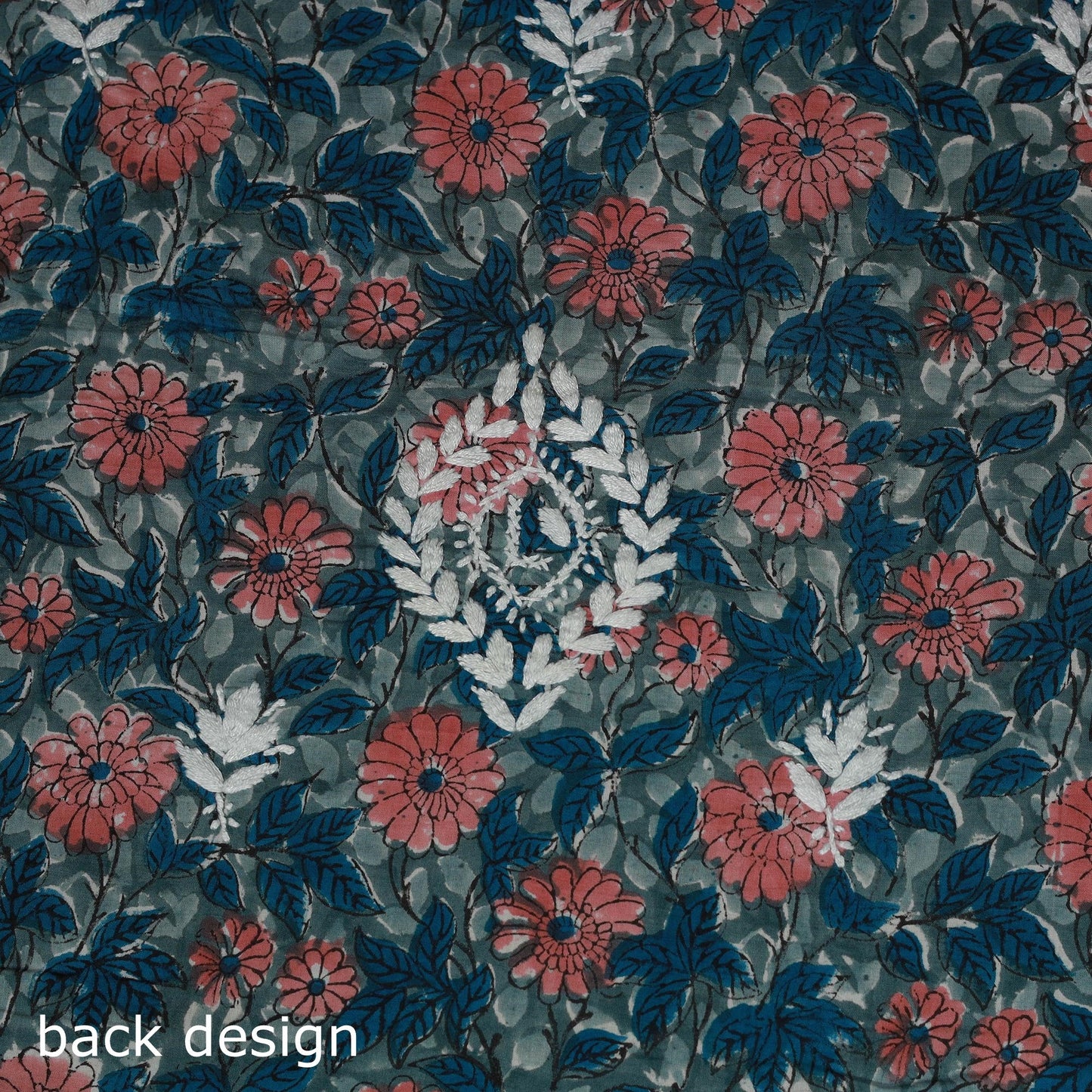 Lucknowi chikankari hand work sanganeri unstitched kurta