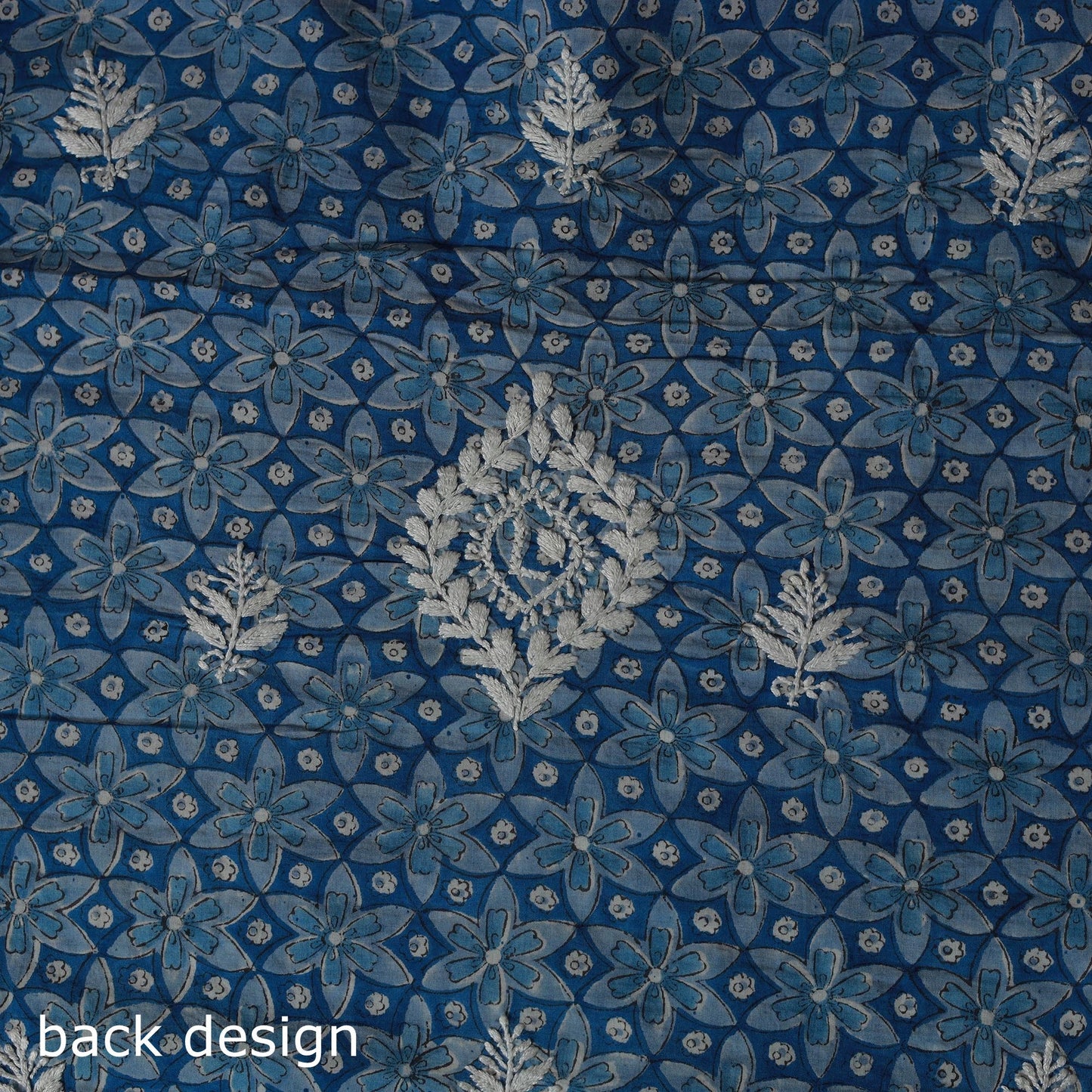 Lucknowi chikankari hand work sanganeri unstitched kurta