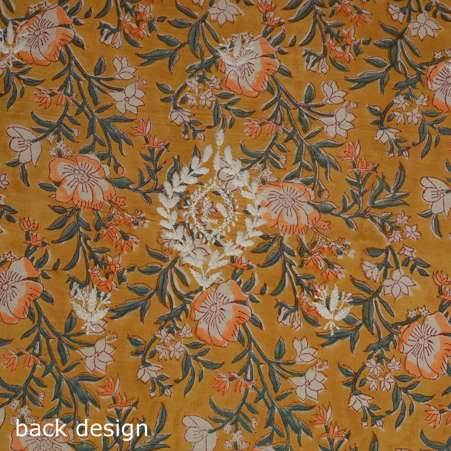 Lucknowi chikankari hand work sanganeri unstitched kurta