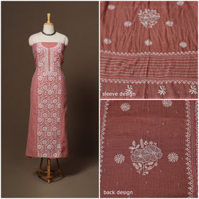 Lucknowi chikankari heavy hand embroidered mul chanderi 2pc