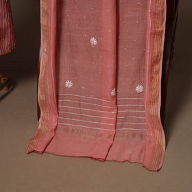 Lucknowi chikankari heavy hand embroidered mul chanderi 2pc