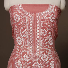 Lucknowi chikankari heavy hand embroidered mul chanderi 2pc