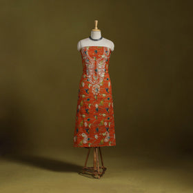 Lucknowi chikankari work kalamkari unstitched kurta