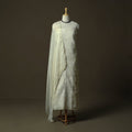 Lucknowi hand embroidered cotton chikankari 3pc unstitched
