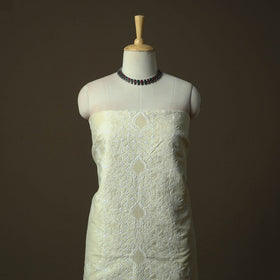 Lucknowi hand embroidered cotton chikankari 3pc unstitched