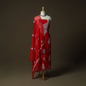 Lucknowi hand embroidered georgette chikankari 3pc