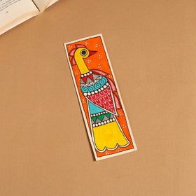 Madhubani handpainted bookmark 08 - handcrafted