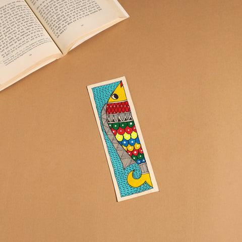 Madhubani handpainted bookmark 09 - handcrafted