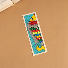 Madhubani handpainted bookmark 09 - handcrafted