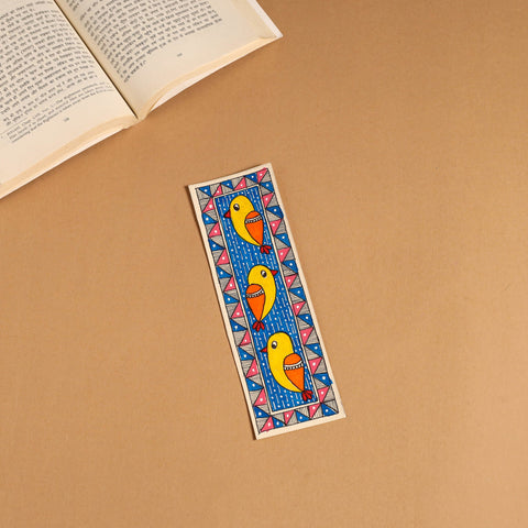 Madhubani handpainted bookmark 10 - handcrafted