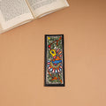 Madhubani handpainted bookmark (7 x 2 in) 02 - handcrafted