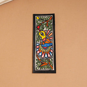 Madhubani handpainted bookmark (7 x 2 in) 02 - handcrafted