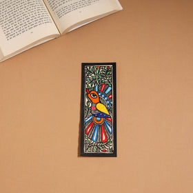 Madhubani handpainted bookmark (7 x 2 in) 03 - handcrafted