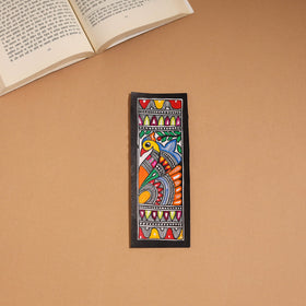 Madhubani handpainted bookmark (7 x 2 in) 10 - handcrafted