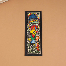 Madhubani handpainted bookmark (7 x 2 in) 12 - handcrafted