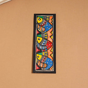 Madhubani handpainted bookmark (7 x 2 in) 28 - handcrafted