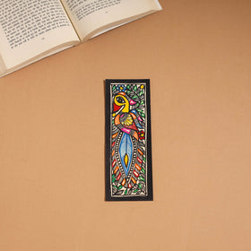Madhubani handpainted bookmark (7 x 2 in) 31 - handcrafted