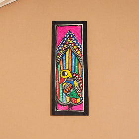 Madhubani handpainted bookmark (7 x 2 in) 45 - handcrafted