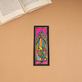 Madhubani handpainted bookmark (7 x 2 in) 45 - handcrafted