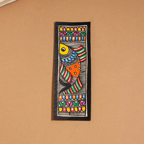 Madhubani handpainted bookmark (7 x 2 in) 50 - handcrafted